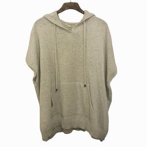 Blarney Woolen Mills Hooded Sweater Short Sleeve Boxy Lagenlook Oversize